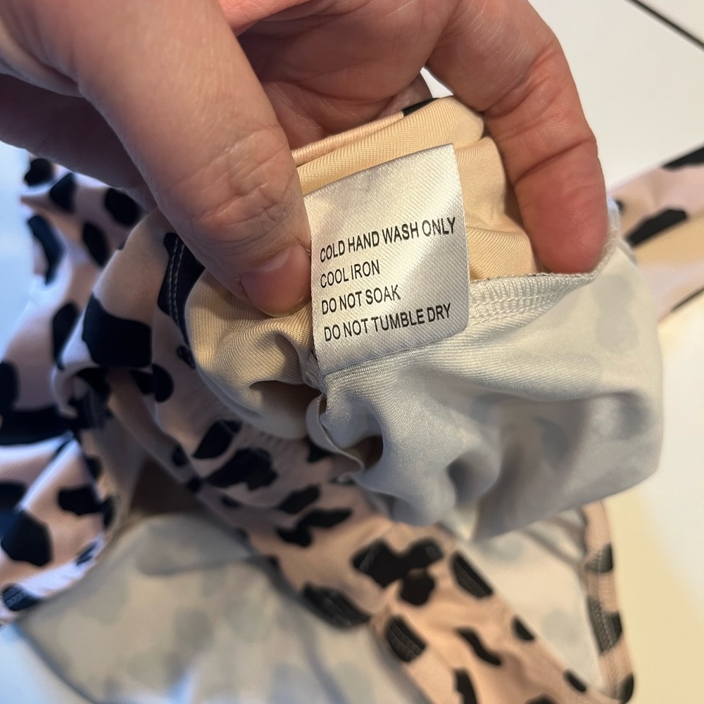 Princess Polly size 4 black tan animal print tank bodysuit - Picture 4 of 9